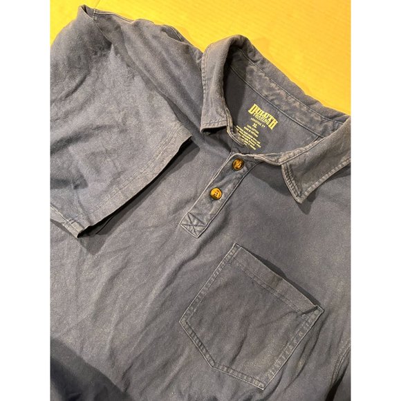 Duluth Trading Co Mens Longtail T Size XL Blue Polo - Picture 3 of 7